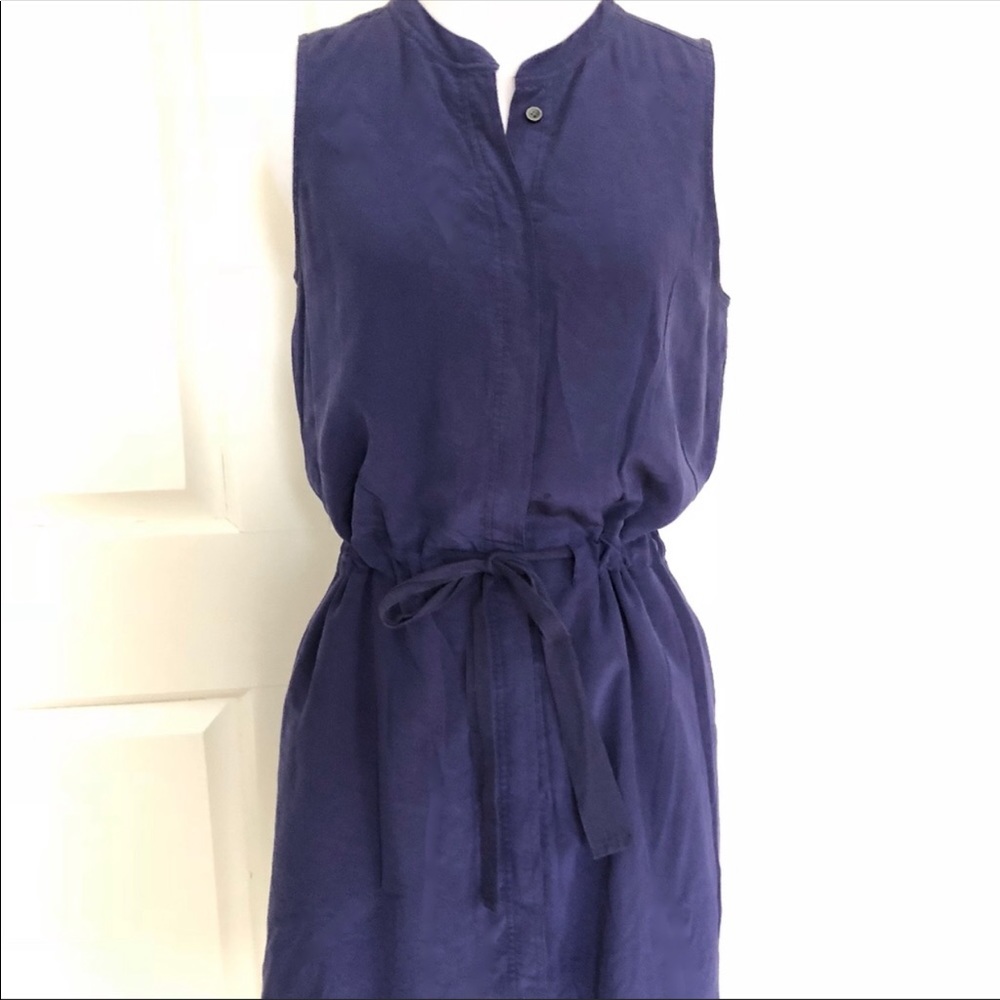 Madewell blue silk dress